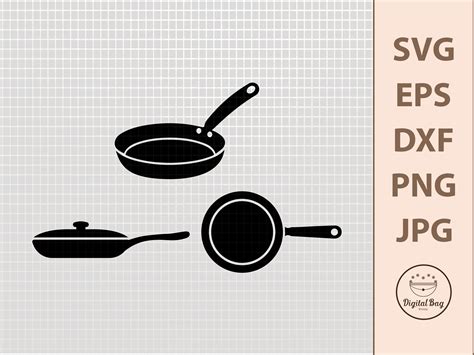 Cooking Pan SVG Kitchen SVG Chef SVG Frying Pan Svg Svg Files For