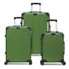 HIKOLAYAE Grand Creek Nested Hardside Luggage Set In Sea Green 3 Piece