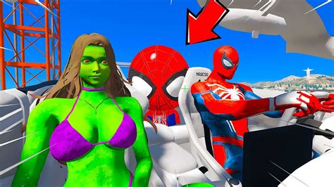 BEBE HOMEM ARANHA ESPIONOU O SEU PAI E SUA NAMORADA No GTA 5 YouTube