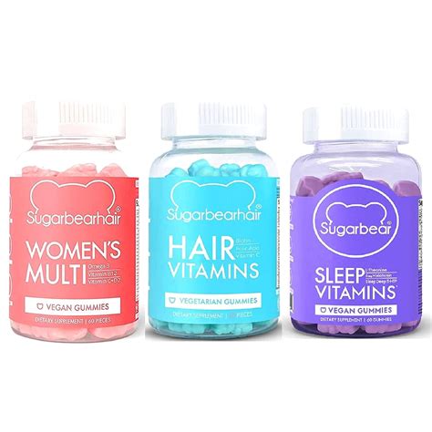 Sugarbear Hair Womens Multi And Sleep Vitamins Trio Pack