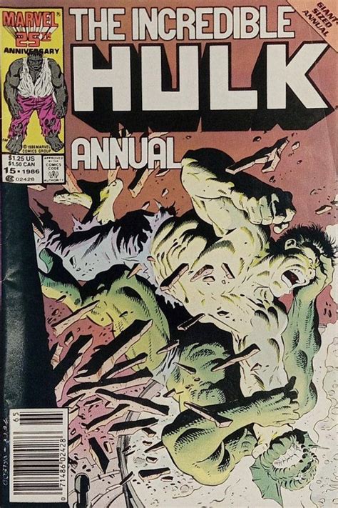 Incredible Hulk Annual Newsstand 15 1986 Prices Incredible Hulk