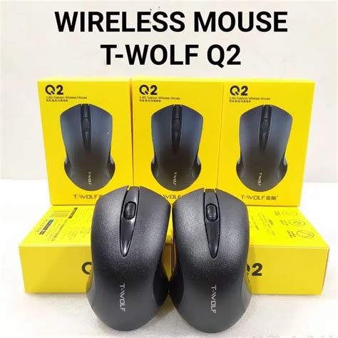 Mouse T Wolf Q2 Wireless Negru Emagro