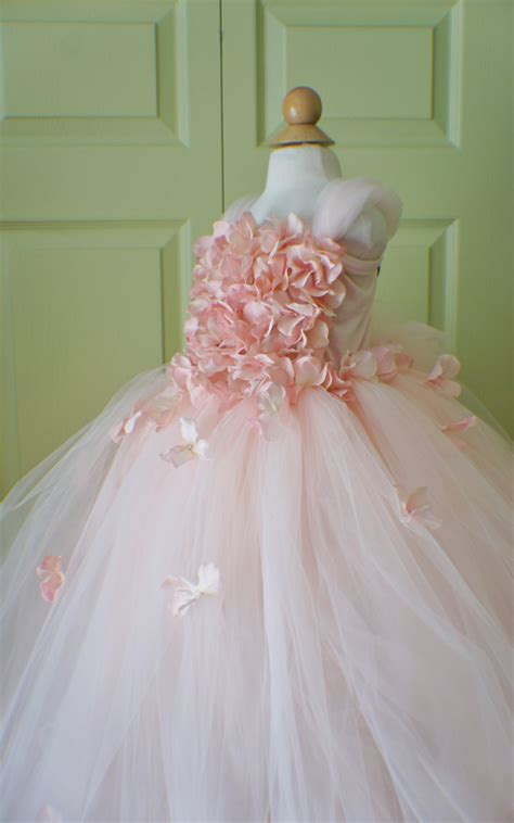 Flower Girl Dress Blush Pink Dress Pink Blush Pink Tutu Etsy