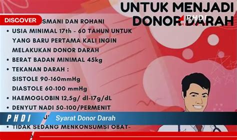 Intip Syarat Donor Darah Yang Bikin Kamu Penasaran