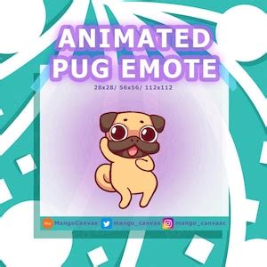 Animated Pug Emote-dancing Pug - Etsy