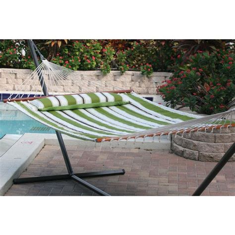 Hammock Swing Bed 450 Lbs Capacity Reversible Double Green Fade ...