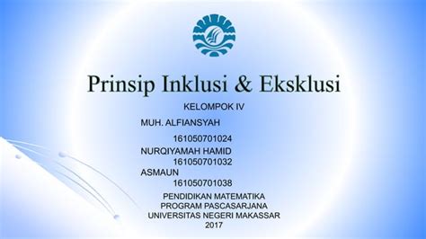 Prinsip Inklusi Dan Eksklusi Ppt