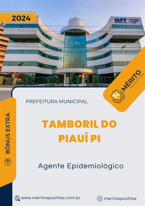 Apostila Agente Epidemiológico Prefeitura de Tamboril do Piauí PI 2024