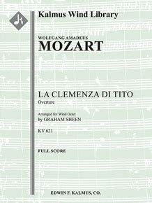 La Clemenza Di Tito K Overture Full Orchestra Conductor Score