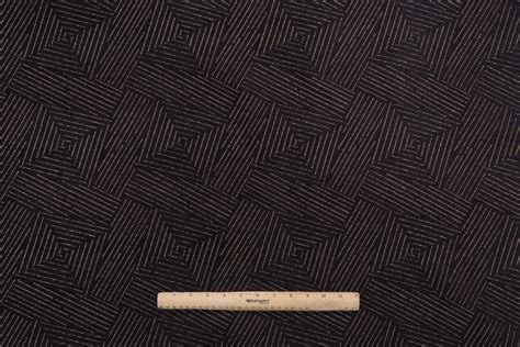 12 Yards Merrimac M10392B Woven Chenille Upholstery Fabric In Onyx