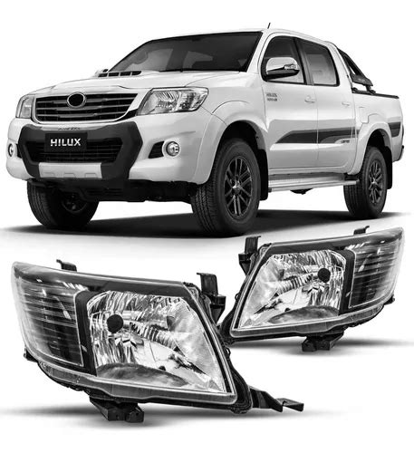 Par Farol Hilux 2012 2013 2014 2015 Mascara Negra