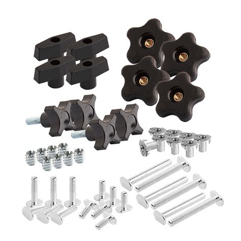 Powertec Jig And Fixture T Track Hardware Kit With Knobs And