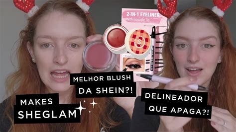 Shein Testando Maquiagens Da Sheglam Youtube