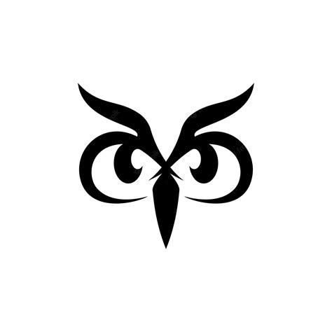 Premium Vector | Owl face illustration