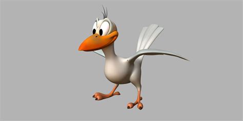 Cartoon bird 3d rigged model 3D Model $111 - .unknown .ma - Free3D