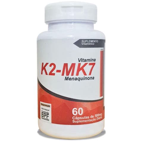 Vitamina K Mk Mg C Psulas Menaquinona Elementos Nutri O