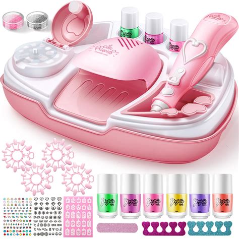 Snapklik.com : Geyiie Kids Nail Polish Set For Girls, Nail Salon Toys ...