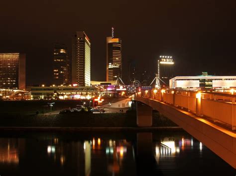 Vilnius city night skyline stock photo. Image of lithuania - 1963272