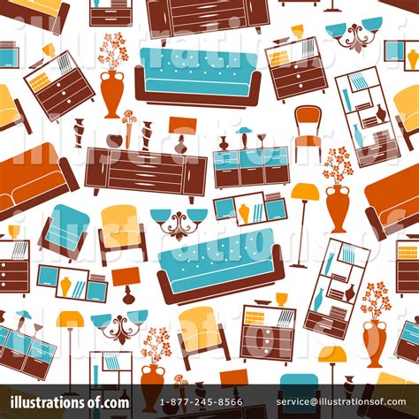 Furniture Clipart #1417132 - Illustration by Vector Tradition SM