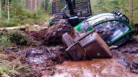 Extreme Dangerous Tree Tractor Operator Skill Fastest Transport