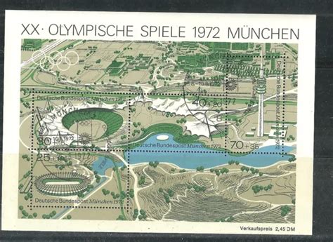 DEUTSCHE BUNDESPOST 1972 Olympische Spiele 1972 München Block 7