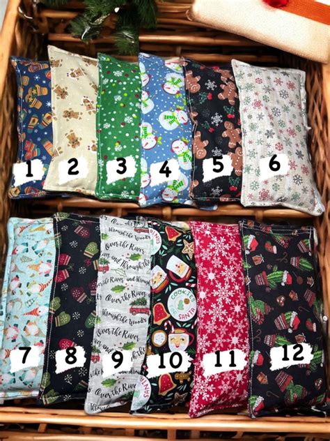 Microwavable Hot Or Cold Rice Christmas Heating Bag Therapy Etsy