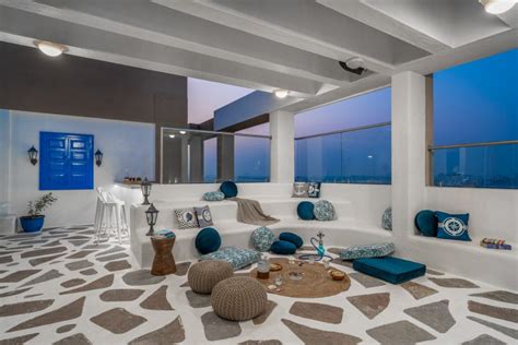 Santorini Style Themed Penthouse Interior In Pune | Between Walls - The ...