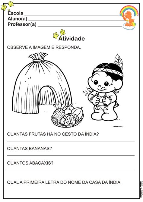 Atividade Dia do índio Educação Infantil Ideia Criativa Gi Carvalho