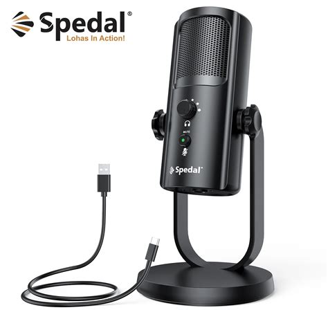 Spedal Mc Micr Fono De Condensador Usb Para Pc Mac Micr Fono De