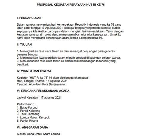 Proposal Kegiatan 17 Agustus Riset