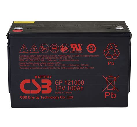 Csb Gp121000 12v 100ah Lead Acid Battery Mds Battery