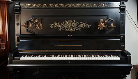 Upright Grand Piano, Ebony - Waiheke Musical Museum