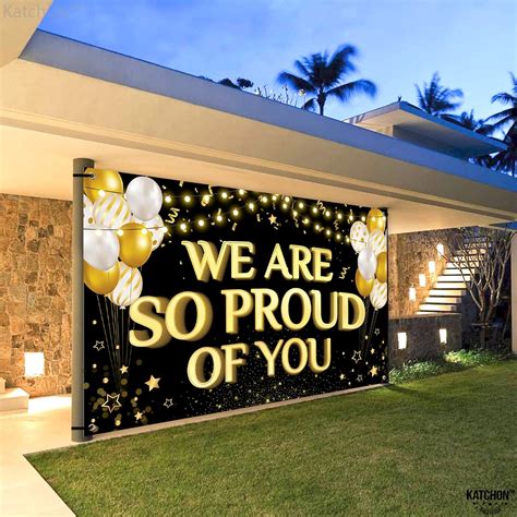 Buy Katchon We Are So Proud Of You Banner X Inch Graduation