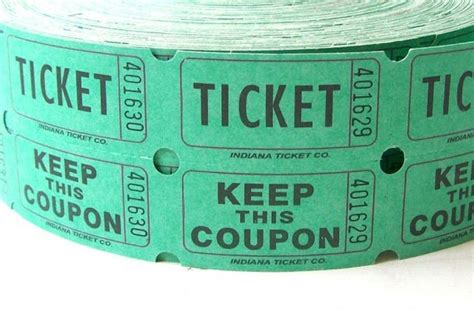 carnival tickets lot of 60 for altered art projects crafts