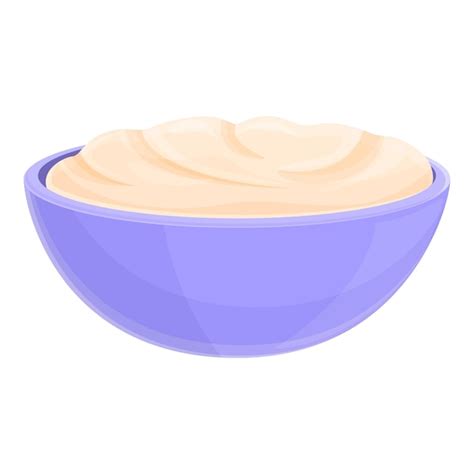 Premium Vector Milk Cream Bowl Icon Cartoon Of Milk Cream Bowl Vector