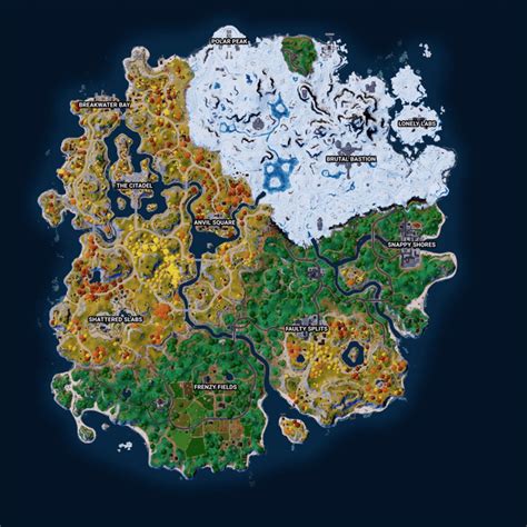 Fortnite Winterfest Map Concept (Frosty Flights, Polar Peek, Extended ...