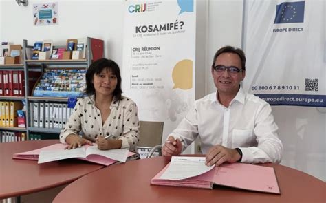 Le CRIJ et le Crédit Agricole Réunion signent une convention de mécénat