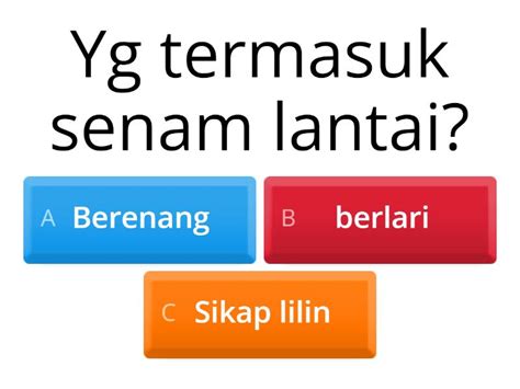 Senam Lantai Quiz