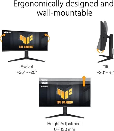 Asus TUF VG34VQL3A 34 Inch Curved Gaming Monitor | Ebuyer.com