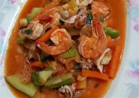 Resep Udang Cumi Saus Asam Manis Oleh Mira Rozanna Cookpad