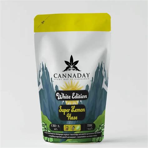 Super Lemon Haze CBD Blüten 16 CBDA Energisierende Wirkung und Bio