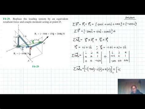 F Force System Resultants Chapter Hibbeler Statics Benam