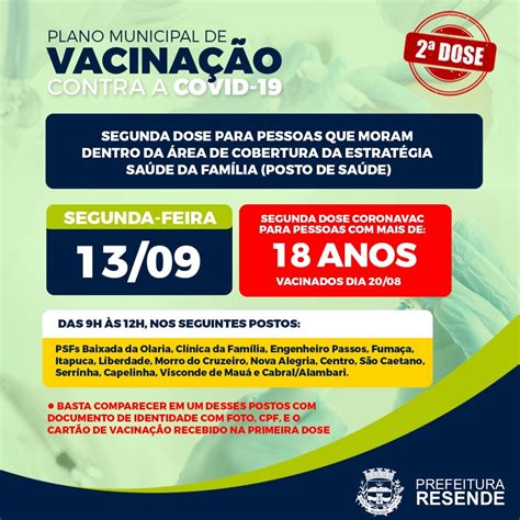 Resende Aplica Segunda Dose Da Coronavac Em Moradores Mais De