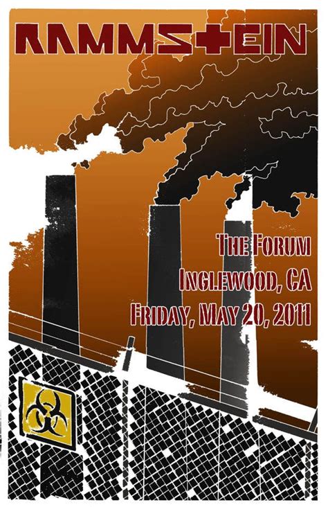 Rammstein Concert Poster by Sarah Lasiter, via Behance | Concert ...