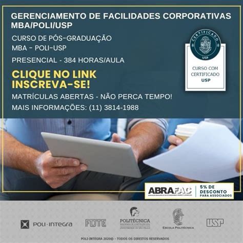 Processo Seletivogerenciamento De Facilidades Corporativas Mba Poli Usp