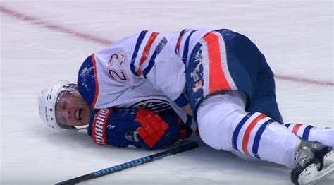 Matt Hendricks Blocks A Shot With His Groin Thanks Protective Cup Manufacturer Post Game The