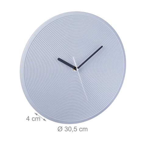 Relaxdays Wall Clock Modern Battery Powered Kitchen Office Analog