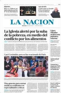 Newspaper La Nación (Argentina). Newspapers in Argentina. Today's press ...