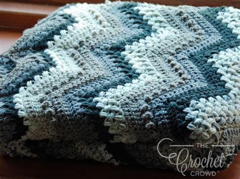 Crochet Beans And Bobbles Chevron Afghan Pattern The Crochet Crowd