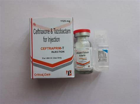 CEFTRAPRIM T PLUS Each Vial Contains Ceftriaxone 1000mg Tazobactam 125